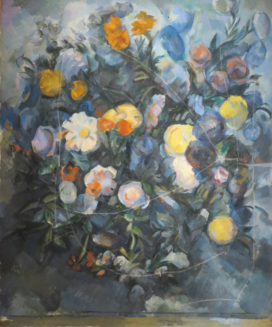 ช่อดอกไม้ ตามแบบของ Delacroix - Paul Cézanne