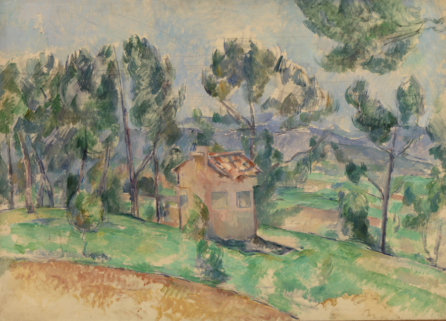 กระท่อมล่าสัตว์ในโพรวองซ์ - Paul Cézanne