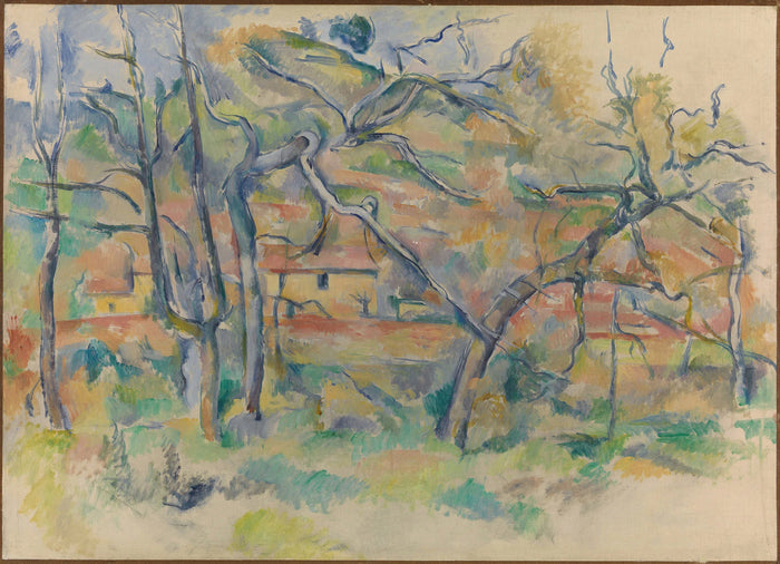 La Bastide La Durane ในที่ราบ Valcros I - Paul Cézanne