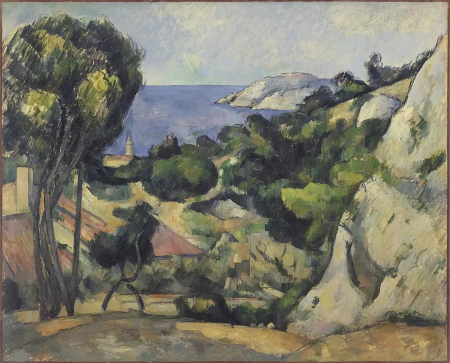 L’Estaque, 1879–1883, Paul Cézanne – reproduction peinture à l’huile sur toile