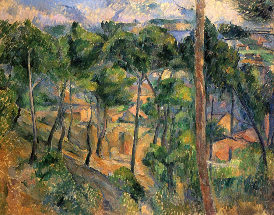 L'Estaque มองผ่านต้นสน - Paul Cézanne