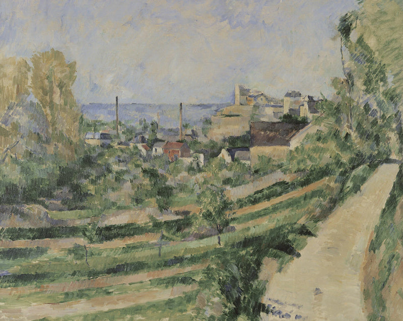 L'Estaque, หมู่บ้านและทะเล - Paul Cézanne