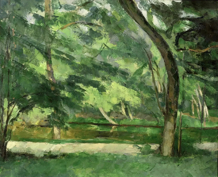 สระน้ำของพี่น้องที่ออสนี ใกล้ปงตูส - Paul Cézanne