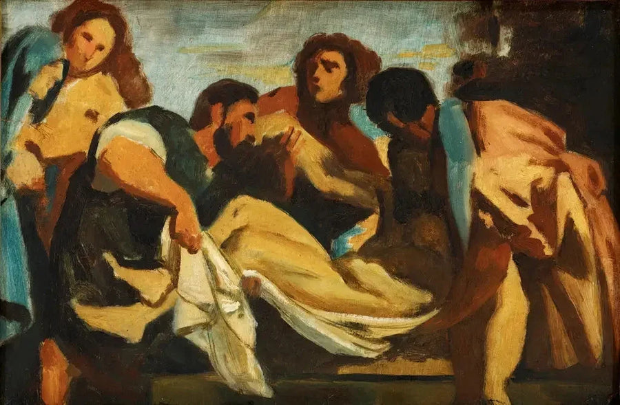 Pietà, ตามแบบของ Titien - Paul Cézanne