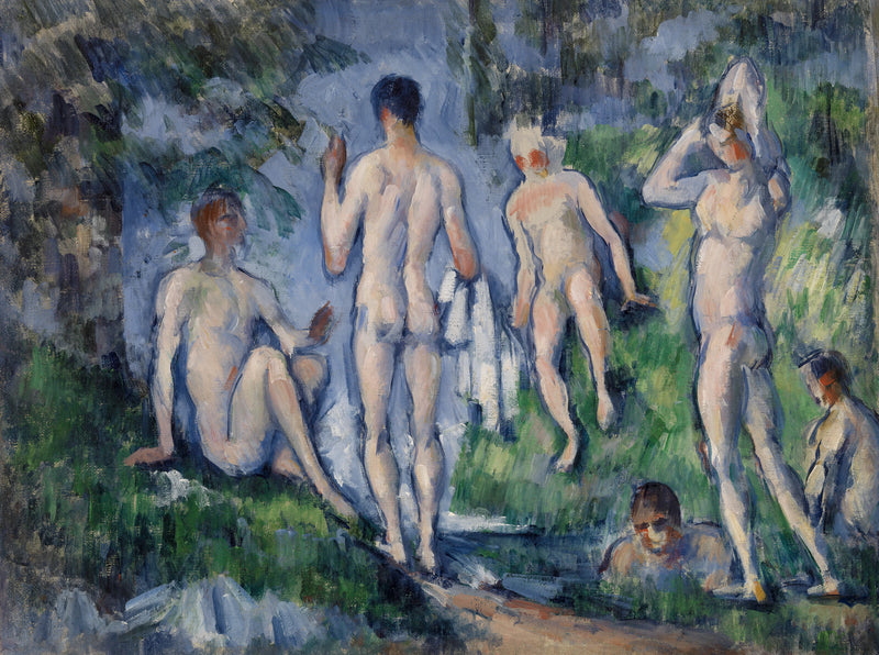 กลุ่มนักว่ายน้ำ - Paul Cézanne
