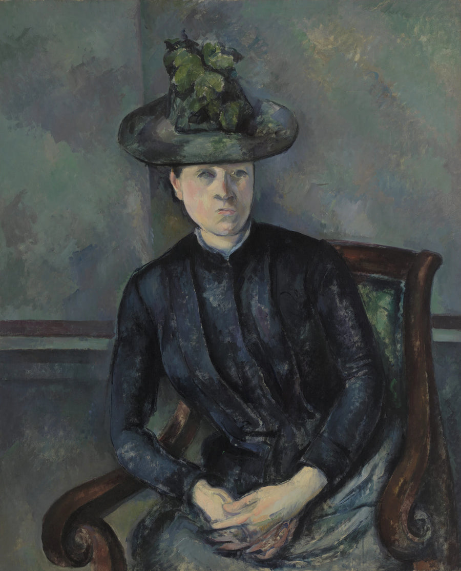 มาดามเซซานน์ในหมวกสีเขียว - Paul Cézanne