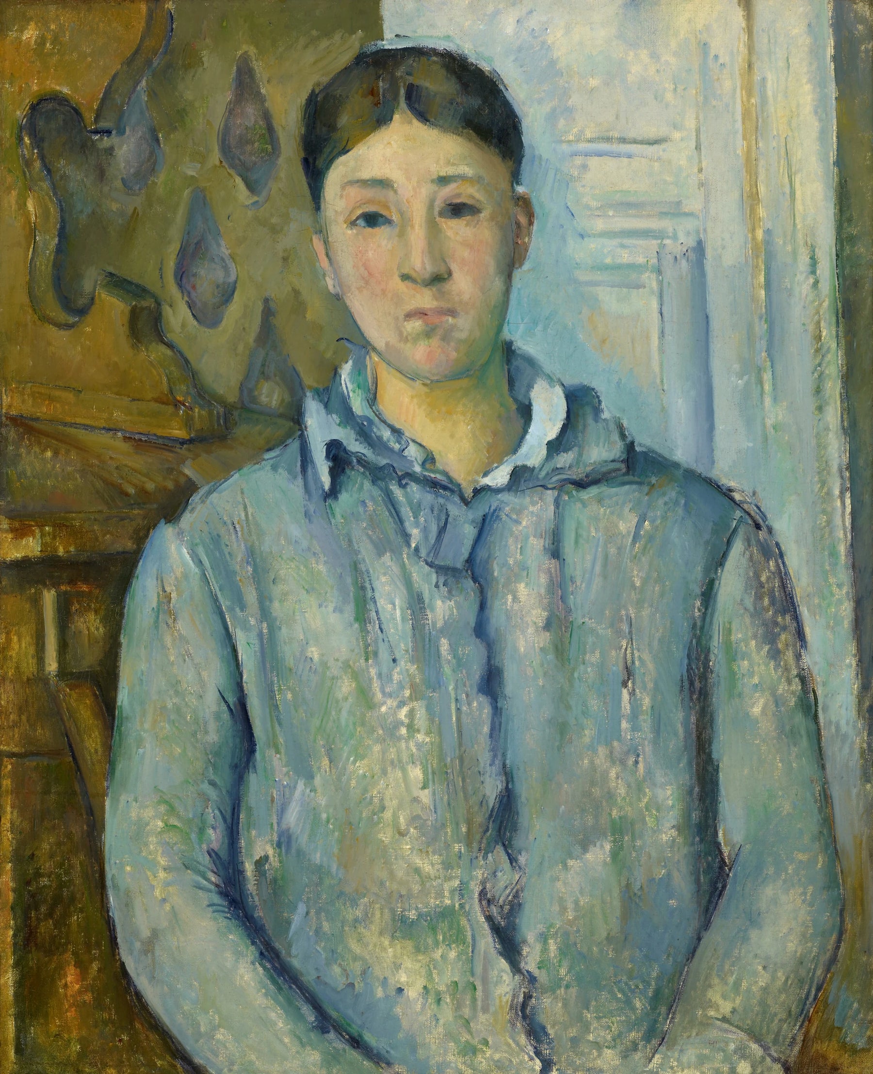 Madame Cézanne en bleu 1888 1890 Paul Cézanne Museum of Fine Arts Houston 47.29 – reproduction peinture à l’huile sur toile