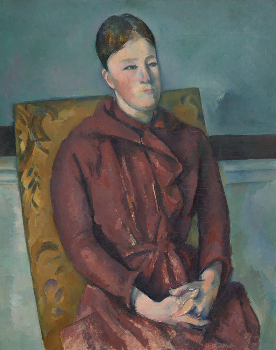 มาดามเซซานน์ในชุดเดรสสีแดง - Paul Cézanne