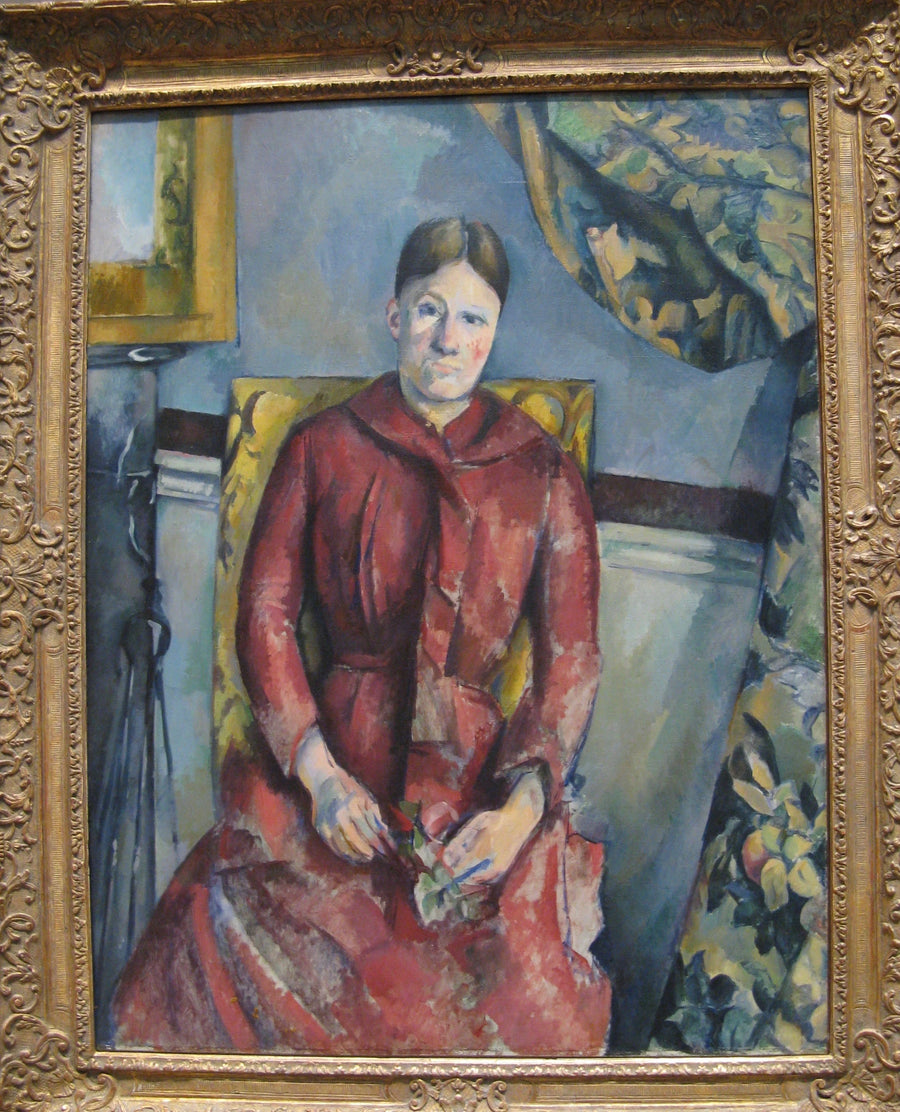 มาดามเซซานน์ในชุดเดรสสีแดง - Paul Cézanne