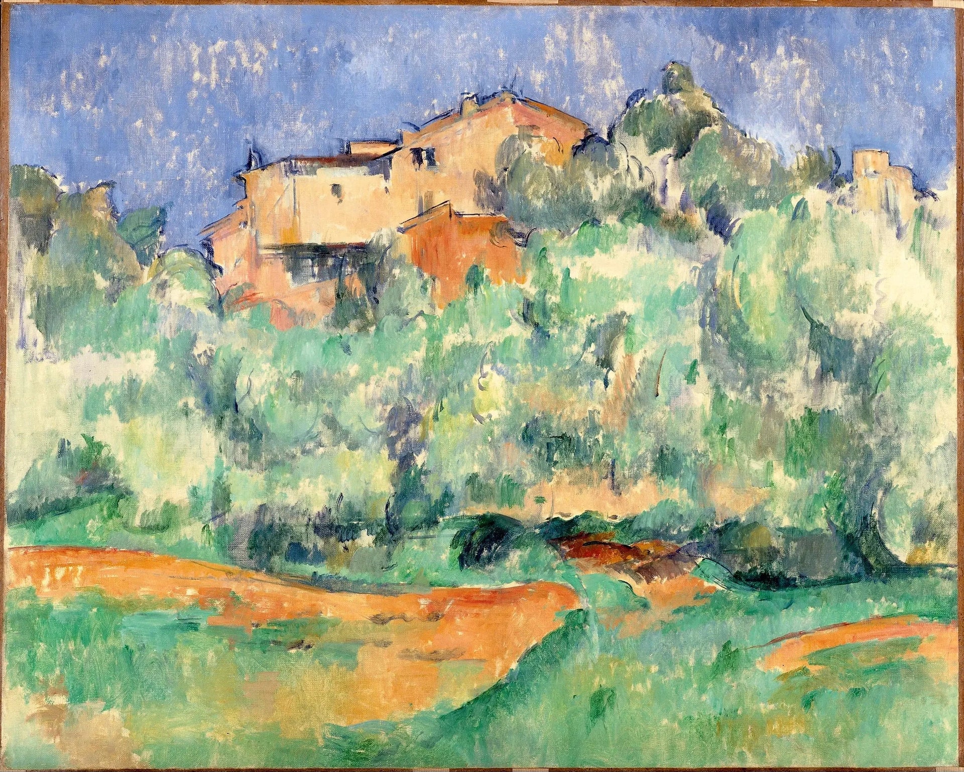Maison de Bellevue et pigeonnier 1890 1892 Paul Cézanne Museum Folkwang FWN 268 – reproduction peinture à l’huile sur toile