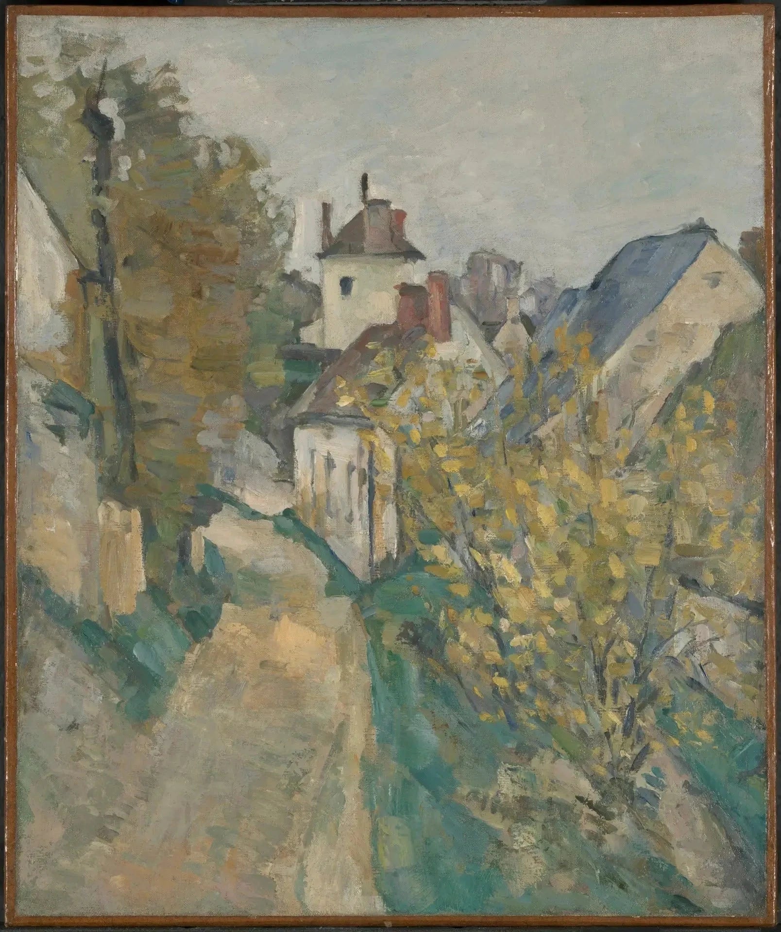 Maison du docteur Gachet à Auvers-sur-Oise 1872–1873 Paul Cézanne Yale 1979.14.8 – reproduction peinture à l’huile sur toile
