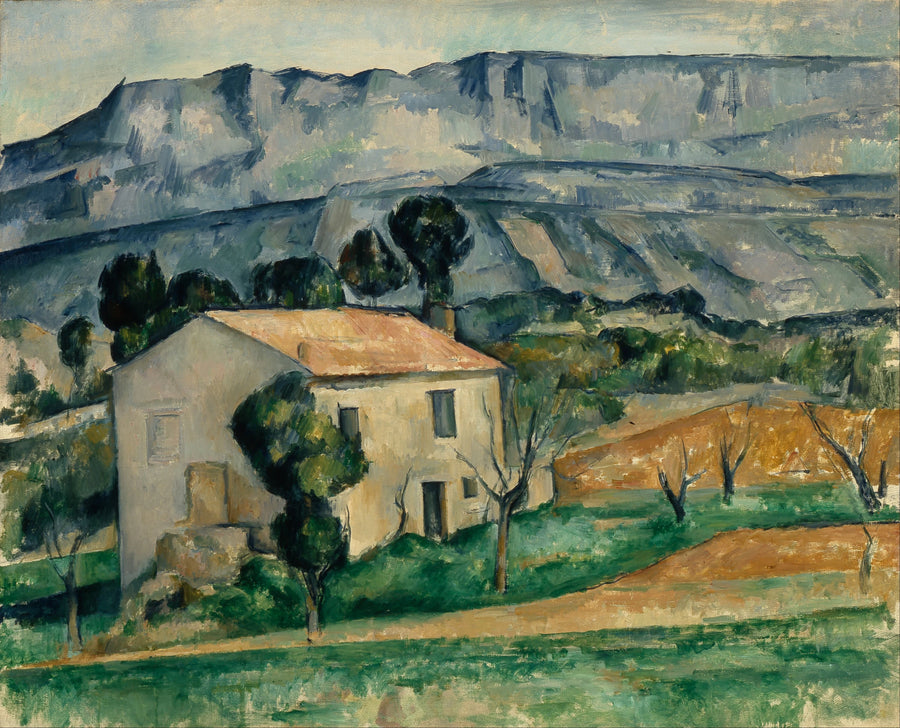 บ้านหน้าภูเขา Sainte-Victoire ใกล้ Gardanne - Paul Cézanne