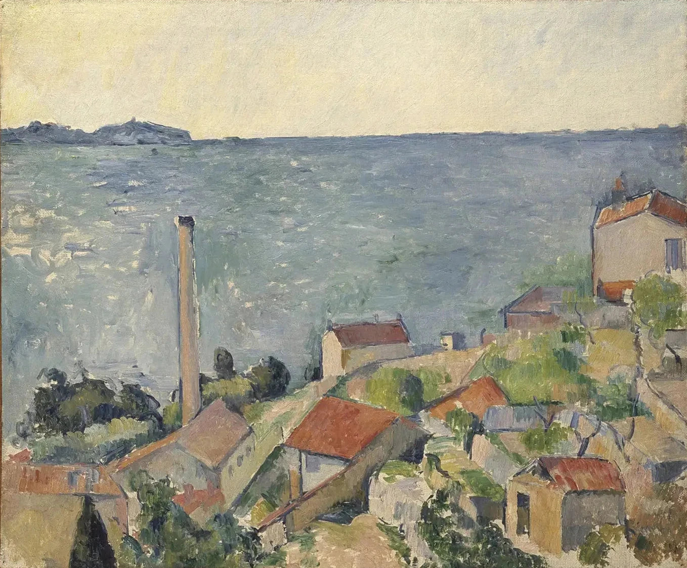 La Mer à l’Estaque 1878–1879 Paul Cézanne FWN 122 – reproduction peinture à l’huile sur toile