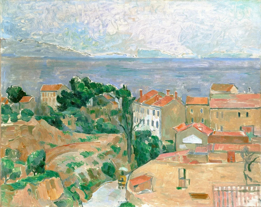 วิวที่ล'เอสตาค - Paul Cézanne