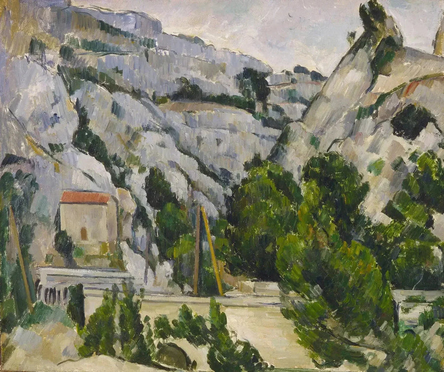 สะพานทางรถไฟที่แอสตัค - Paul Cézanne