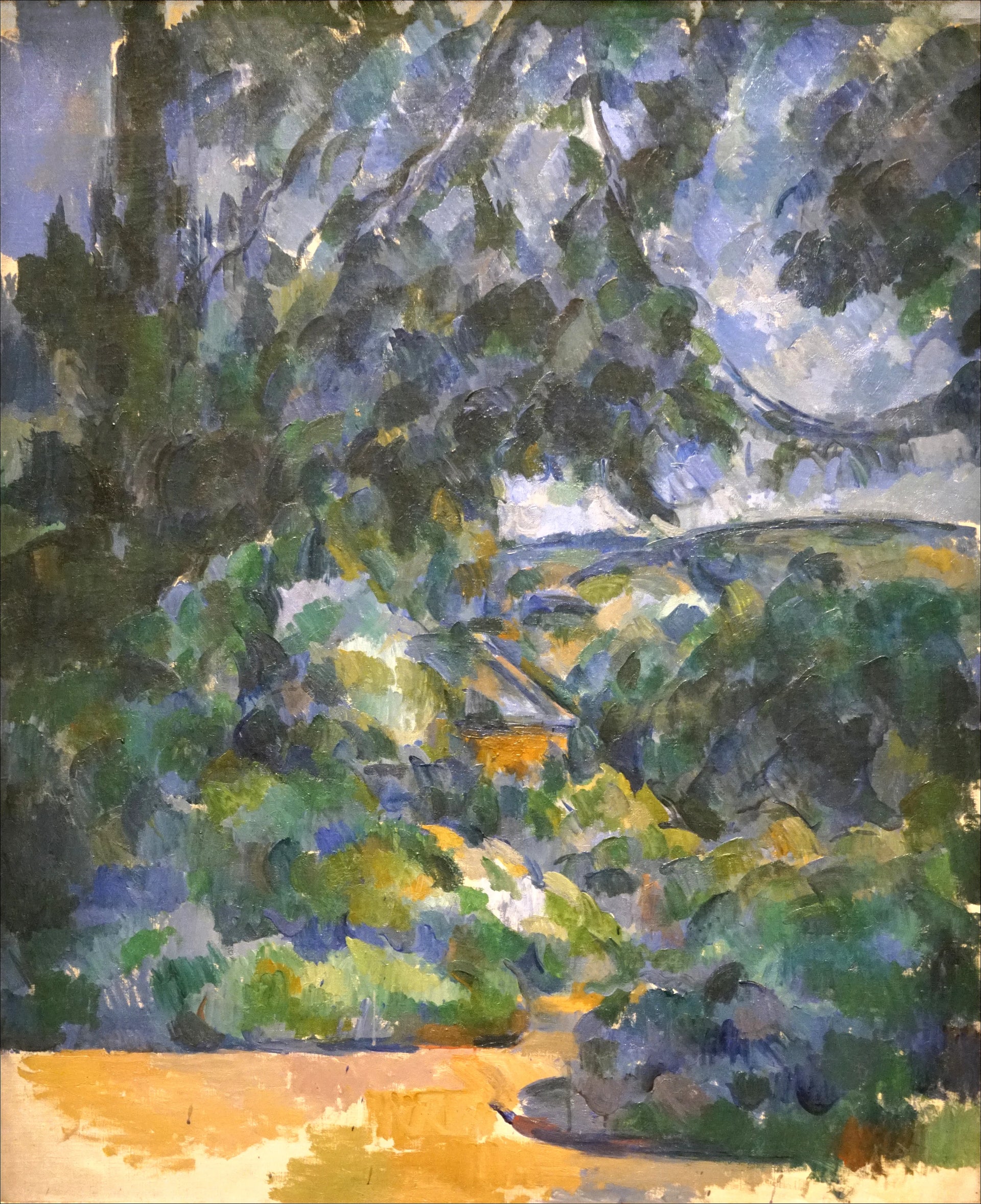 Paysage bleu, 1904–1906, Paul Cézanne, musée de l’Ermitage – reproduction peinture à l’huile sur toile