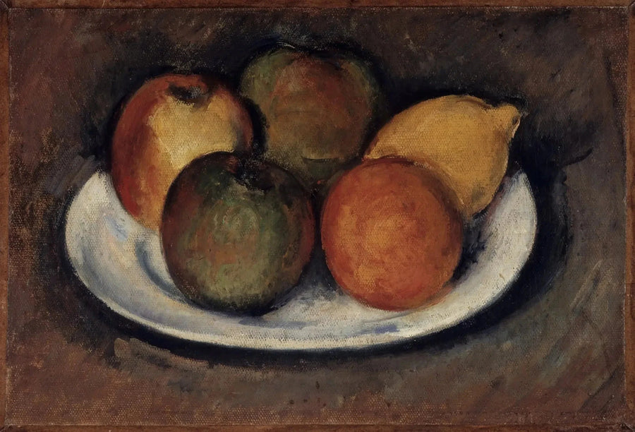 แอปเปิ้ล ส้ม และมะนาว - Paul Cézanne