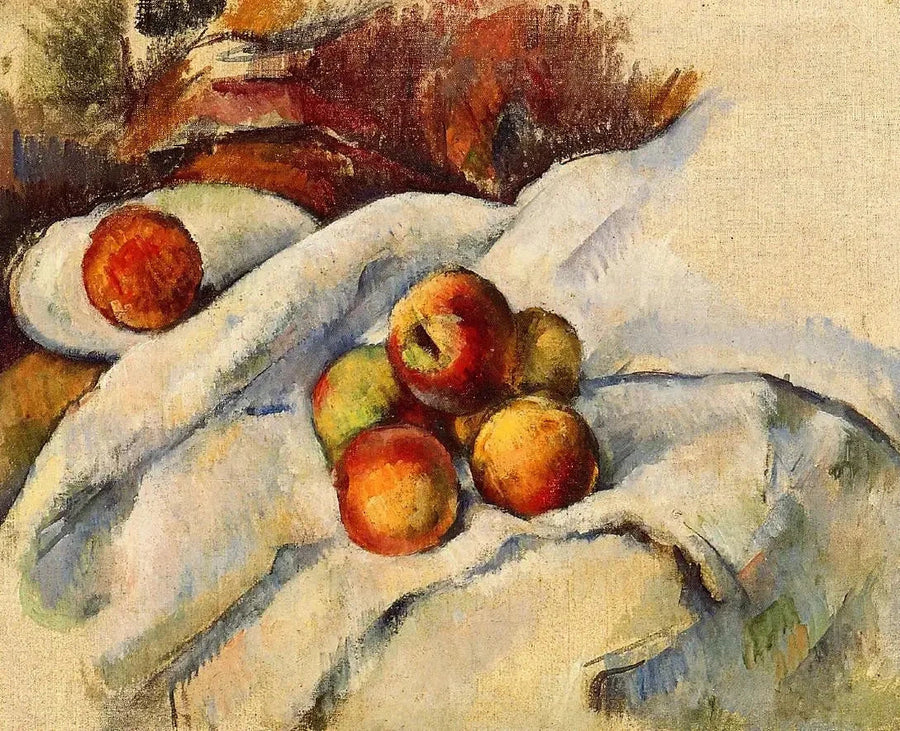 แอปเปิ้ลบนผ้าขาว - Paul Cézanne