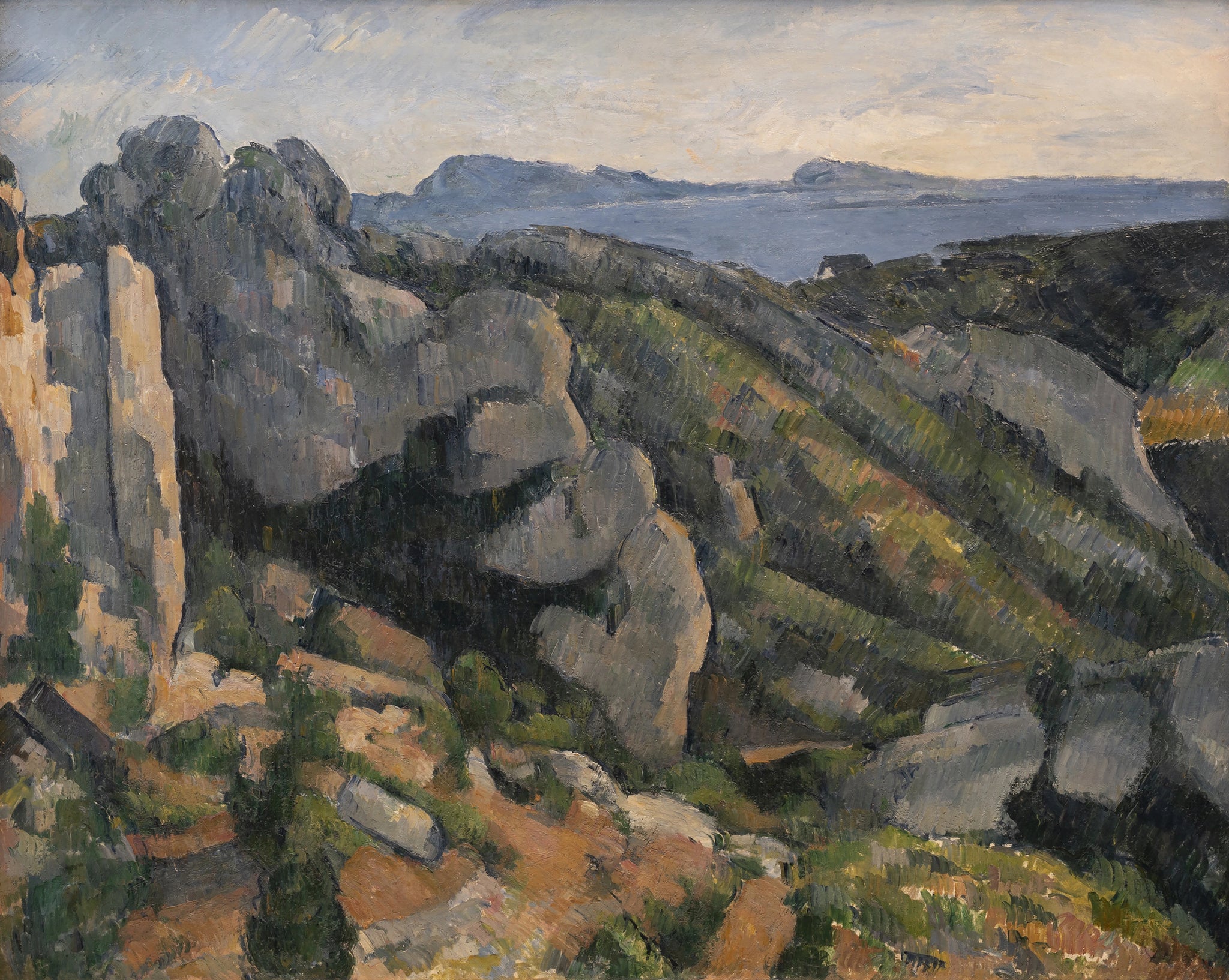 Rochers à l’Estaque 1882–1885 Paul Cézanne MASP 00087 – reproduction peinture à l’huile sur toile