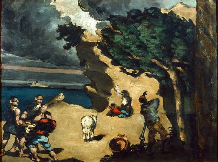 โจรและลา - Paul Cézanne