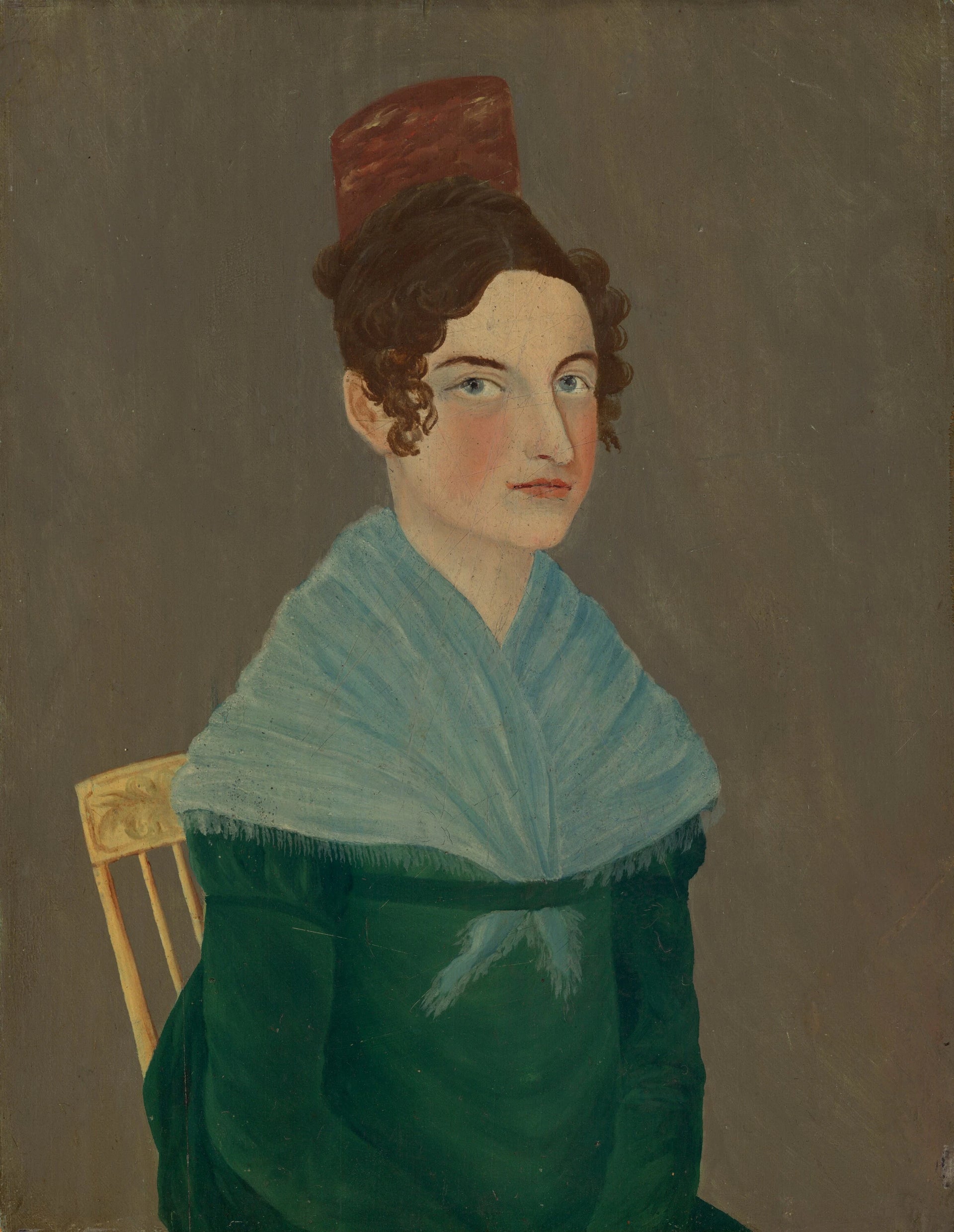 Le châle bleu - American 19th Century
