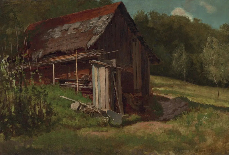 กระท่อมบนภูเขาสวิส - Albert Bierstadt
