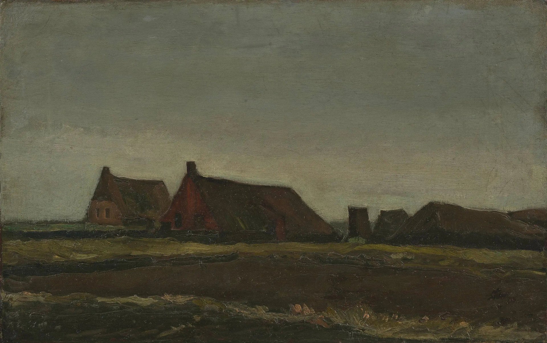 Chalets - Vincent van Gogh image 1 reproduction de peinture à l’huile