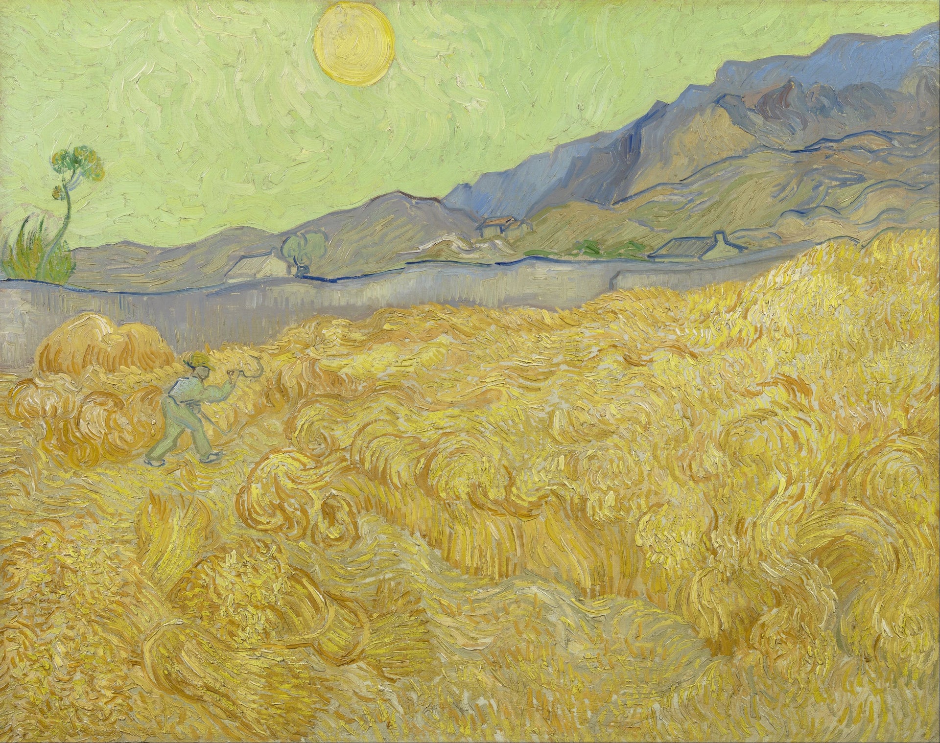 Champ de blé avec faucheur F618 de Vincent van Gogh, Van Gogh Museum