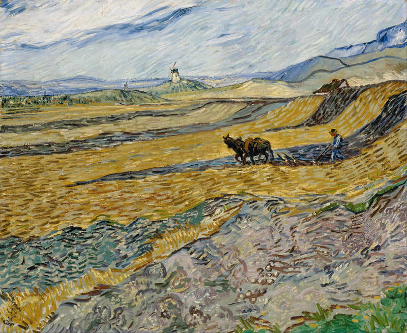 ทุ่งปิดล้อมกับชาวนา - Vincent van Gogh