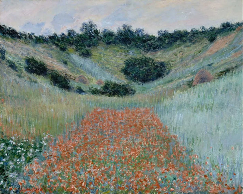 ทุ่งดอกป๊อปปี้ในโพรง W1000 - Claude Monet