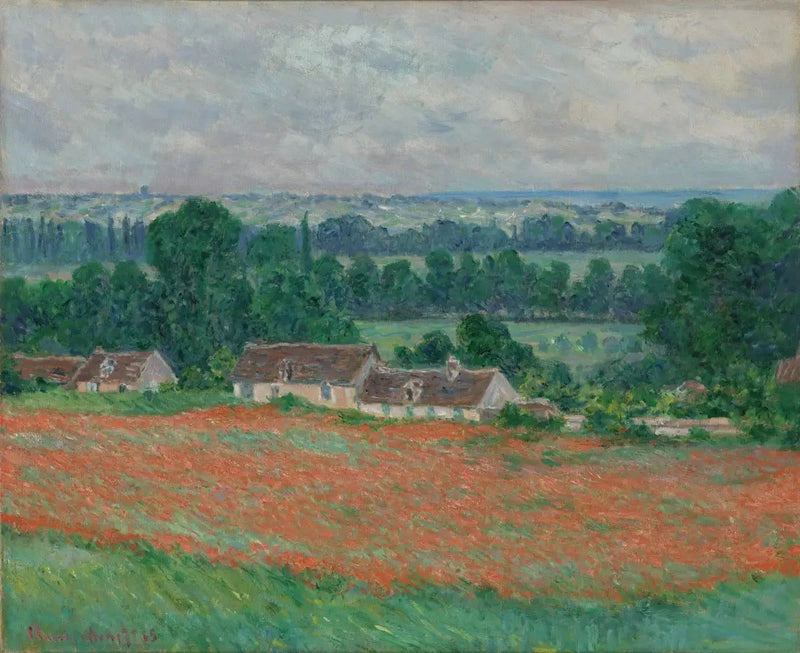 ทุ่งดอกป๊อปปี้ใน Giverny W997 - Claude Monet