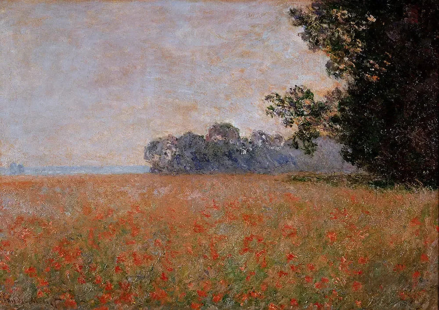 ทุ่งข้าวโอ๊ตพร้อมเปลือกหอย - Claude Monet