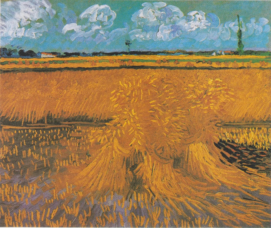 ทุ่งข้าวสาลีกับกองฟ่อน - Vincent van Gogh