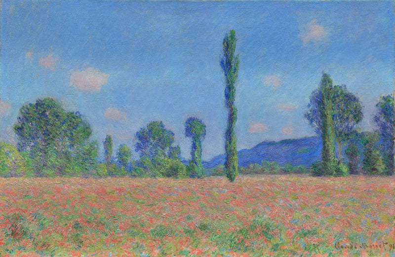 ทุ่งดอกป๊อปปี้ที่กีแวร์นี - Claude Monet