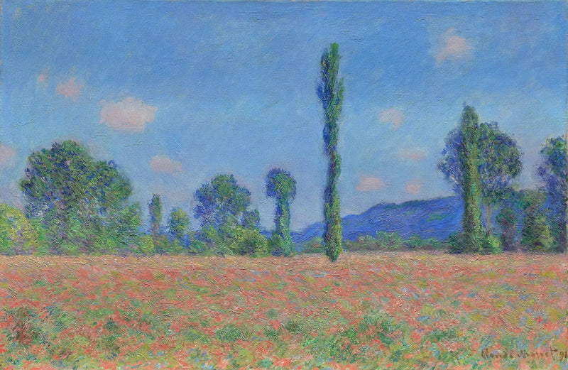 ทุ่งดอกป๊อปปี้ที่กีแวร์นี - Claude Monet