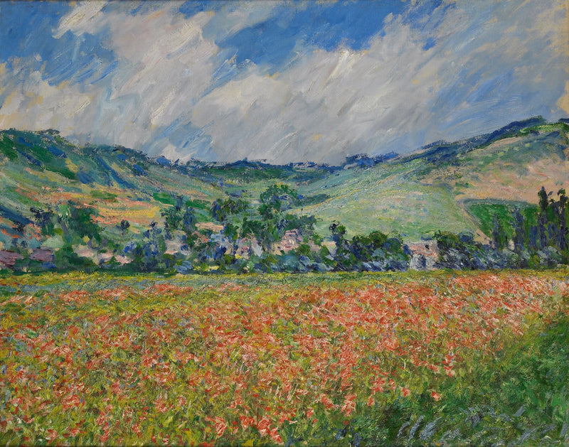 ทุ่งดอกป๊อปปี้ บริเวณรอบๆ กีแวร์นี - Claude Monet