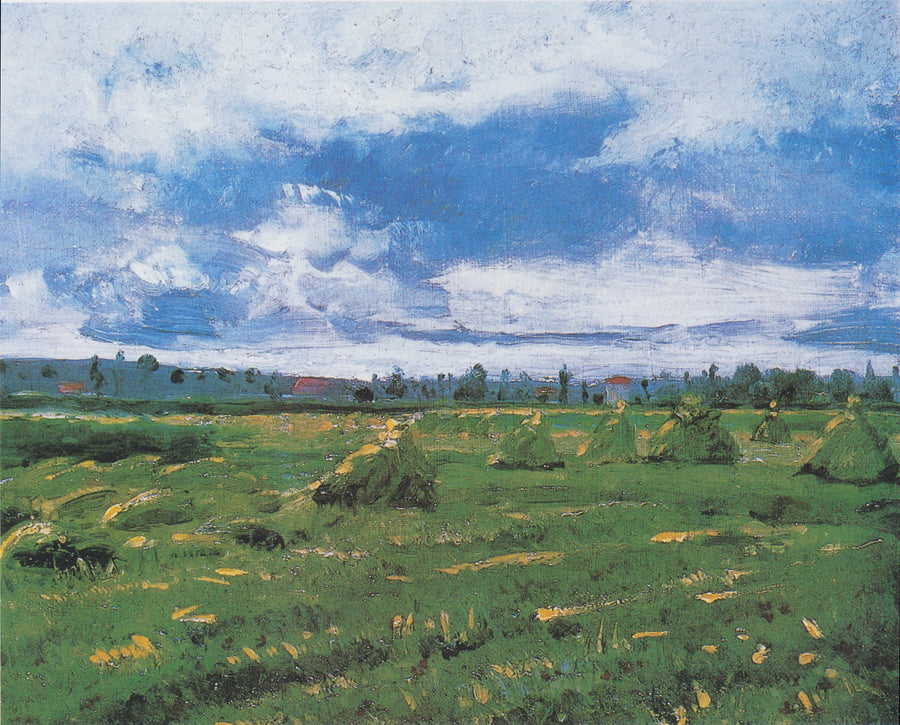 ทุ่งข้าวสาลีกับกองฟาง - Vincent van Gogh