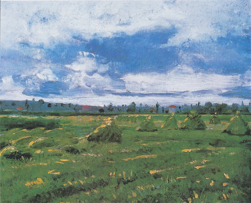 ทุ่งข้าวสาลีกับกองฟาง - Vincent van Gogh