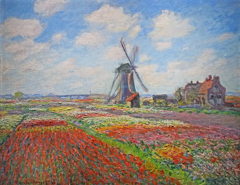 ทุ่งทิวลิปในเนเธอร์แลนด์ - Claude Monet