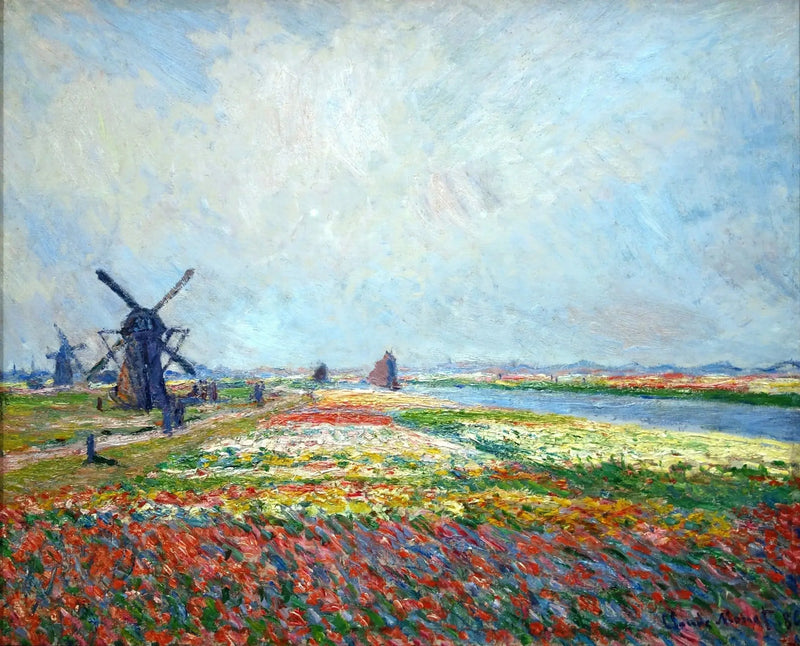 ทุ่งทิวลิปใกล้เมืองเฮก - Claude Monet