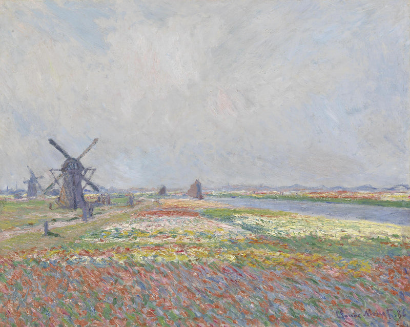 ทุ่งทิวลิปใกล้กรุงเฮก W1068 - Claude Monet
