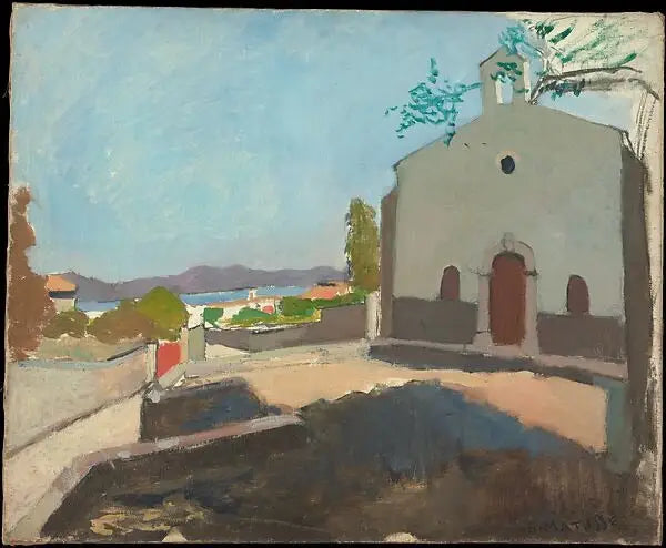 Reproduction du tableau « Chapelle Saint-Joseph, Saint-Tropez - Henri Matisse » par Alpha Reproduction en peinture à l’huile