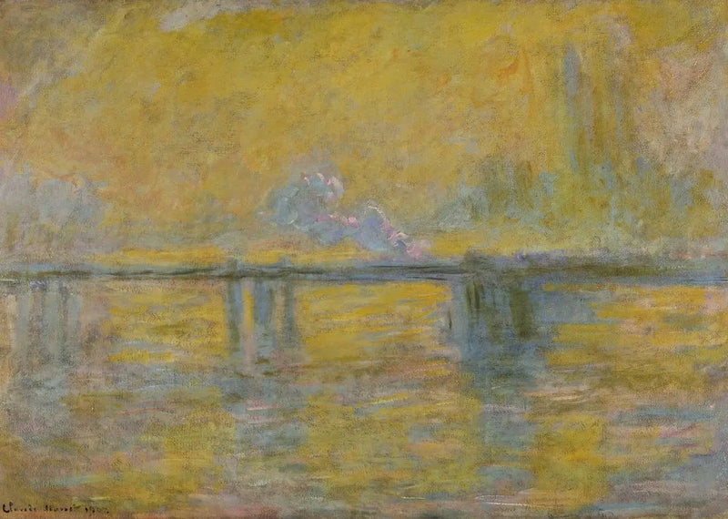 สะพานลอนดอน (สะพานชาริงครอส, ลอนดอน) - Claude Monet