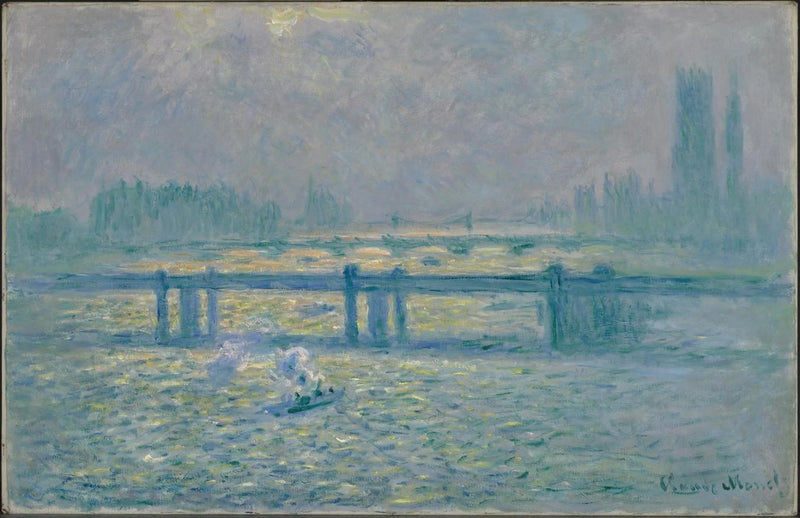 สะพานชาริงครอส, เงาสะท้อนบนแม่น้ำเทมส์ - Claude Monet
