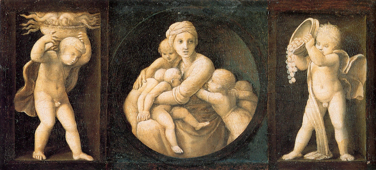 La Charité, 1507 – Raphaël, prédelle Baglioni