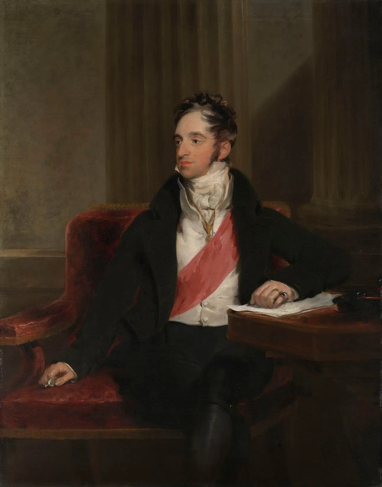 Charles Robert, comte de Nesselrode (1770-1862) - Thomas Lawrence image 1 copie de tableau peinte à la main
