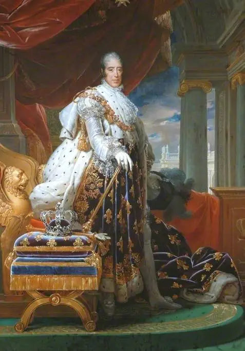 Charles X (1757-1836), en tenue de couronnement - François Gérard image 2 tableau peint à l’huile sur toile