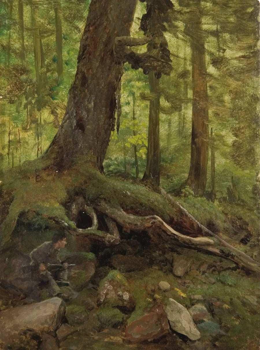 นักล่าในเทือกเขาหิมาลัยใกล้ Glen House - Albert Bierstadt