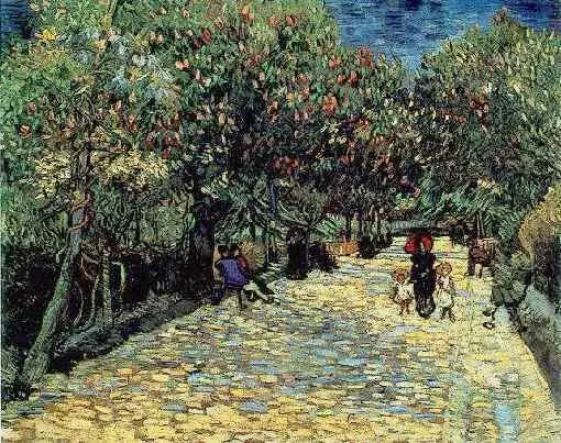 เกาลัดแดงในสวนสาธารณะอาร์ลส์ - Vincent van Gogh