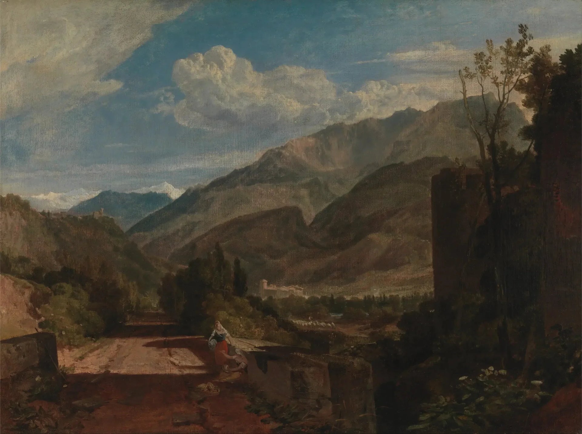 Château de Saint-Michel, Bonneville, Savoie - J. M. W. Turner image 1 reproduction de peinture à l’huile